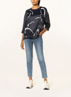 SPORTALM Blusenshirt mit 3/4-Arm, Farbe: DUNKELBLAU/ WEISS (Bild 1)
