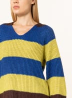 SPORTALM Sweater with glitter thread, Color: BLUE/ YELLOW/ DARK BROWN (Image 1)