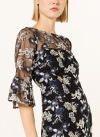 ADRIANNA PAPELL Cocktailkleid mit 3/4-Arm, Farbe: SCHWARZ/ BLAU/ ECRU (Bild 1)