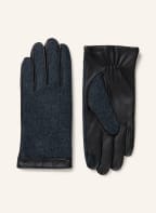 Calvin Klein Lederhandschuhe mit Filz und Touchscreen-Funktion, Farbe: SCHWARZ/ DUNKELGRAU (Bild 1)