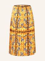 VALENTINO Pleated skirt made of silk, Color: DARK YELLOW/ DARK ORANGE (Image 1)