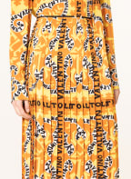 VALENTINO Pleated skirt made of silk, Color: DARK YELLOW/ DARK ORANGE (Image 1)