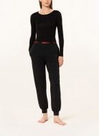 HUGO Lounge pants SPORTY LOGO, Color: BLACK (Image 1)