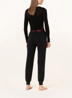 HUGO Lounge pants SPORTY LOGO, Color: BLACK (Image 1)