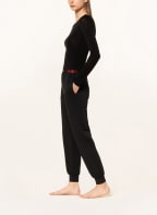 HUGO Lounge pants SPORTY LOGO, Color: BLACK (Image 1)
