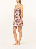 LA PERLA Negligee SILK made of silk, Color: LIGHT RED/ LIGHT PINK/ OLIVE (Image 1)