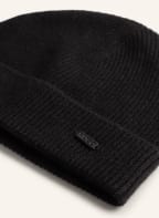 HUGO Cashmere beanie XAMIR, Color: BLACK (Image 1)