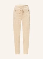 CAMBIO Velvet pants JORDEN in jogger style, Color: CREAM (Image 1)
