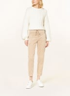 CAMBIO Velvet pants JORDEN in jogger style, Color: CREAM (Image 1)