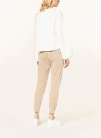 CAMBIO Velvet pants JORDEN in jogger style, Color: CREAM (Image 1)