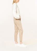 CAMBIO Velvet pants JORDEN in jogger style, Color: CREAM (Image 1)