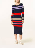 ESPRIT Strickkleid , Farbe: DUNKELBLAU/ ROT/ BEIGE (Bild 1)
