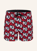 HUGO Swim shorts KOOK , Color: BLACK/ WHITE/ RED (Image 1)