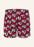 HUGO Swim shorts KOOK , Color: BLACK/ WHITE/ RED (Image 1)