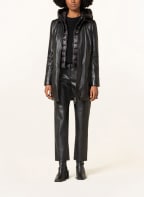 MILESTONE Leather jacket MS-TRACI with removable trim, Color: BLACK (Image 1)
