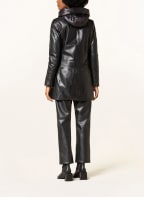 MILESTONE Leather jacket MS-TRACI with removable trim, Color: BLACK (Image 1)