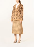 GUCCI Strickjacke zum Wenden, Farbe: CAMEL/ BRAUN/ ORANGE (Bild 1)