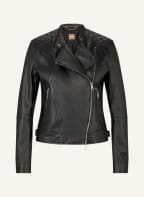 BOSS Leather jacket SAKINA, Color: BLACK (Image 1)