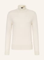 BOSS Rollkragenpullover LORENZO mit Cashmere und Seide, Farbe: CREME (Bild 1)