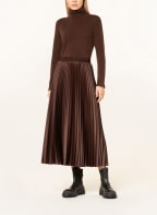 MARELLA Pleated skirt DOMINO, Color: DARK BROWN (Image 1)