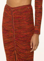 GUESS Knit skirt CINCHED, Color: ORANGE/ BLUE/ RED (Image 1)