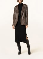 GUESS Blazer EMELIE in leather look, Color: DARK BROWN (Image 1)