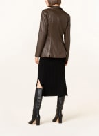 GUESS Blazer EMELIE in leather look, Color: DARK BROWN (Image 1)