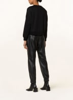 GUESS Sweatshirt MANILA with decorative gems , Color: BLACK/ WHITE/ SILVER (Image 1)