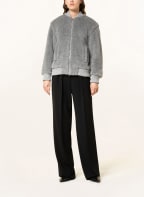 Max Mara Teddyfell-Blouson TERRY, Farbe: GRAU (Bild 1)