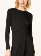 MaxMara LEISURE Jersey dress ERICA in wrap look, Color: BLACK (Image 1)
