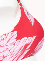 SEAFOLLY Bralette bikini top FLEUR DE BLOOM , Color: RED/ LIGHT PINK (Image 1)