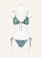 SEAFOLLY Bralette bikini top WILD AT HEART, Color: DARK GREEN/ LIGHT BLUE/ CREAM (Image 1)