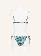 SEAFOLLY Bralette bikini top WILD AT HEART, Color: DARK GREEN/ LIGHT BLUE/ CREAM (Image 1)