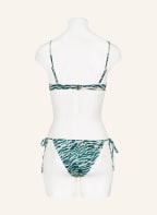 SEAFOLLY Triangle bikini bottoms WILD AT HEART , Color: DARK GREEN/ LIGHT BLUE/ CREAM (Image 1)