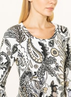 efixelle Shirt mit 3/4-Arm , Farbe: WEISS/ SCHWARZ/ GRAU (Bild 1)