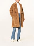 HUGO Teddyfell-Mantel MELENY, Farbe: COGNAC (Bild 1)