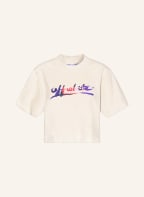 Off-White Cropped-Shirt, Farbe: CREME (Bild 1)