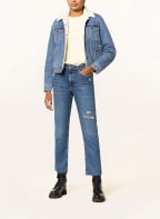mavi Straight Jeans NEW YORK, Farbe: 81849 dark ripped denim (Bild 1)