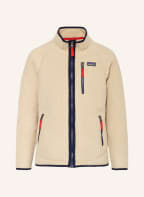 patagonia Teddyfell-Jacke, Farbe: CREME/ BLAU/ ROT (Bild 1)