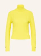 LIU JO Turtleneck sweater with decorative gems, Color: YELLOW (Image 1)