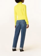 LIU JO Turtleneck sweater with decorative gems, Color: YELLOW (Image 1)