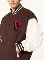 PREACH Oversized-Blouson im Materialmix , Farbe: BRAUN/ ECRU (Bild 1)