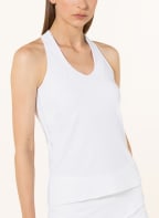 Lucky in Love Top with mesh, Color: WHITE (Image 1)