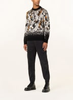 BOSS Pullover AMUDE, Farbe: SCHWARZ/ WEISS/ ORANGE (Bild 1)
