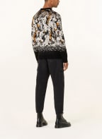 BOSS Pullover AMUDE, Farbe: SCHWARZ/ WEISS/ ORANGE (Bild 1)