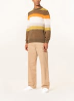 BOSS Pullover KULTICO, Farbe: KHAKI/ ORANGE/ WEISS (Bild 1)
