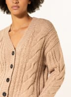 PESERICO Cardigan with alpaca, Color: COGNAC (Image 1)