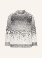 PESERICO Pullover mit Alpaka, Farbe: WEISS/ GRAU (Bild 1)