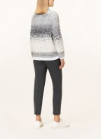 PESERICO Pullover mit Alpaka, Farbe: WEISS/ GRAU (Bild 1)