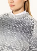 PESERICO Pullover mit Alpaka, Farbe: WEISS/ GRAU (Bild 1)